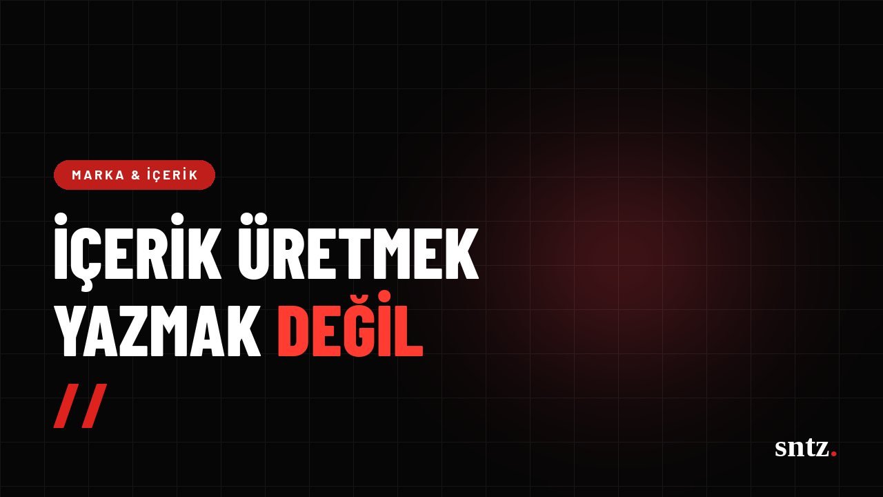 İçerik Üretmek Yazı Yazmak Değildir