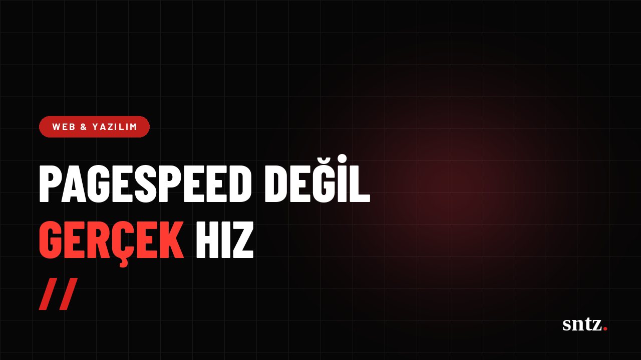 PageSpeed puanı site hızı değildir