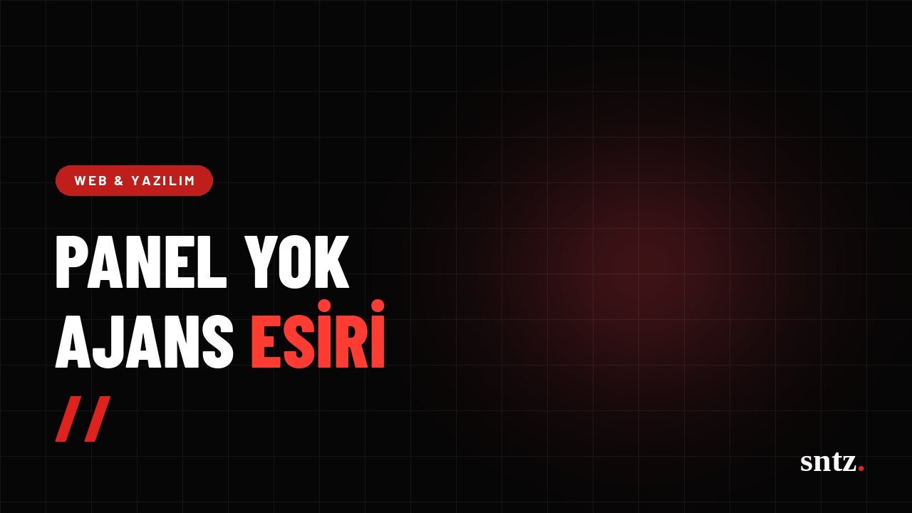 Yönetim paneli olmayan site, ajansa bağımlılıktır