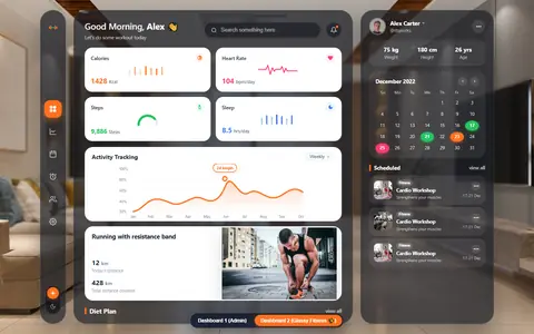 Sağlık & Fitness Paneli önizlemesi